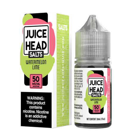 Juice Head Salts Watermelon Lime 30mL E-Liquid – Sweet Watermelon and Lime Blend