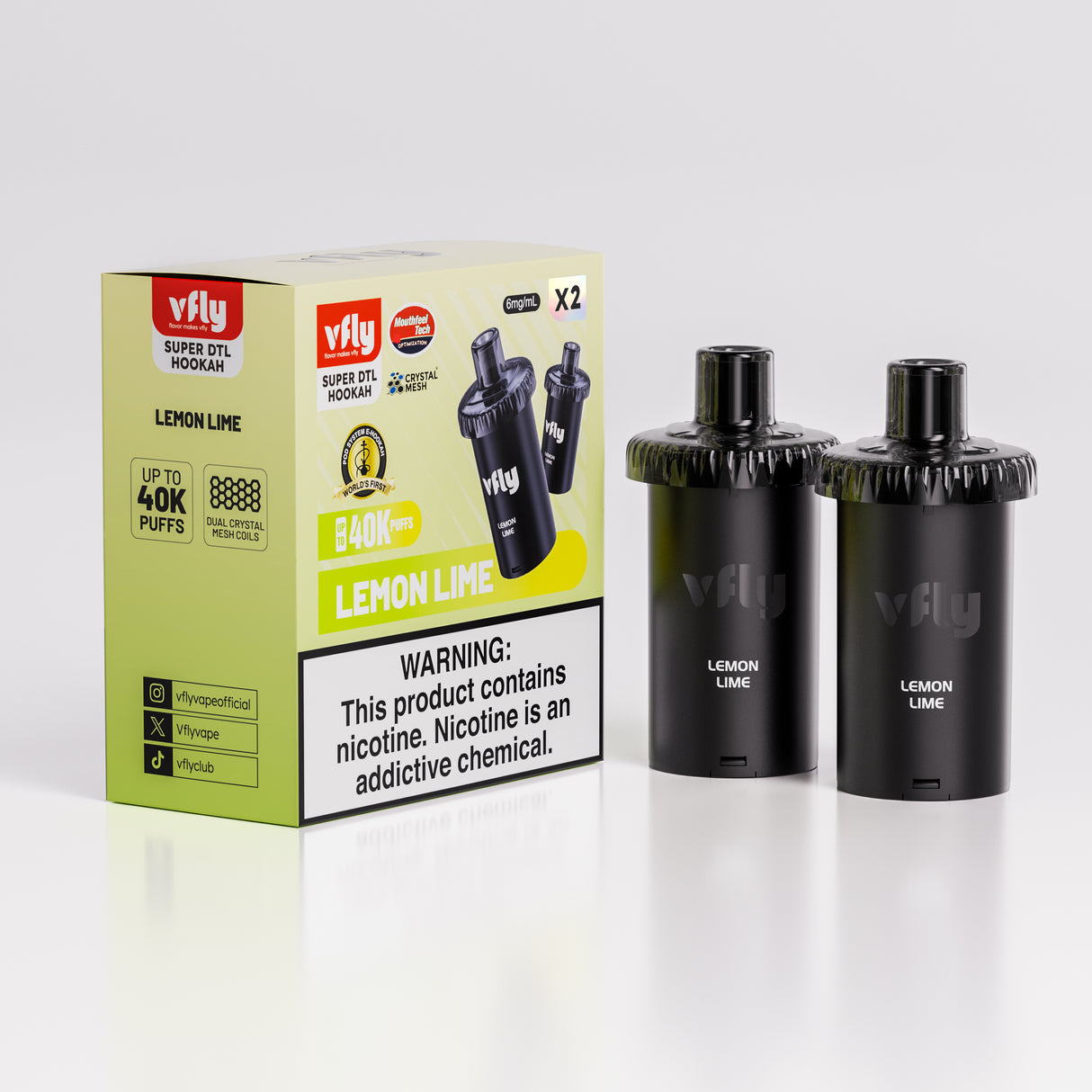 VFLY Super DTL Hookah 40K Disposable E-Hookah POD - 40000 Puffs (2 Count)