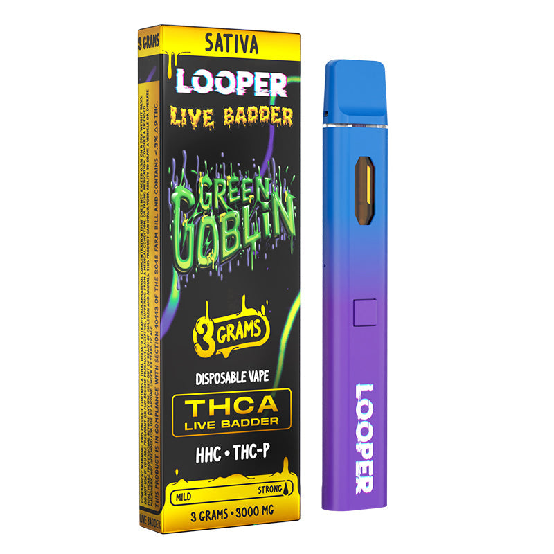 LOOPER Limited Edition THCA Live Badder HHC THCP - 3g Disposable