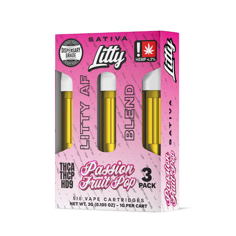 Litty 'Litty AF Blend' THCA THCP HD9 3g Cartridge - 3 Count