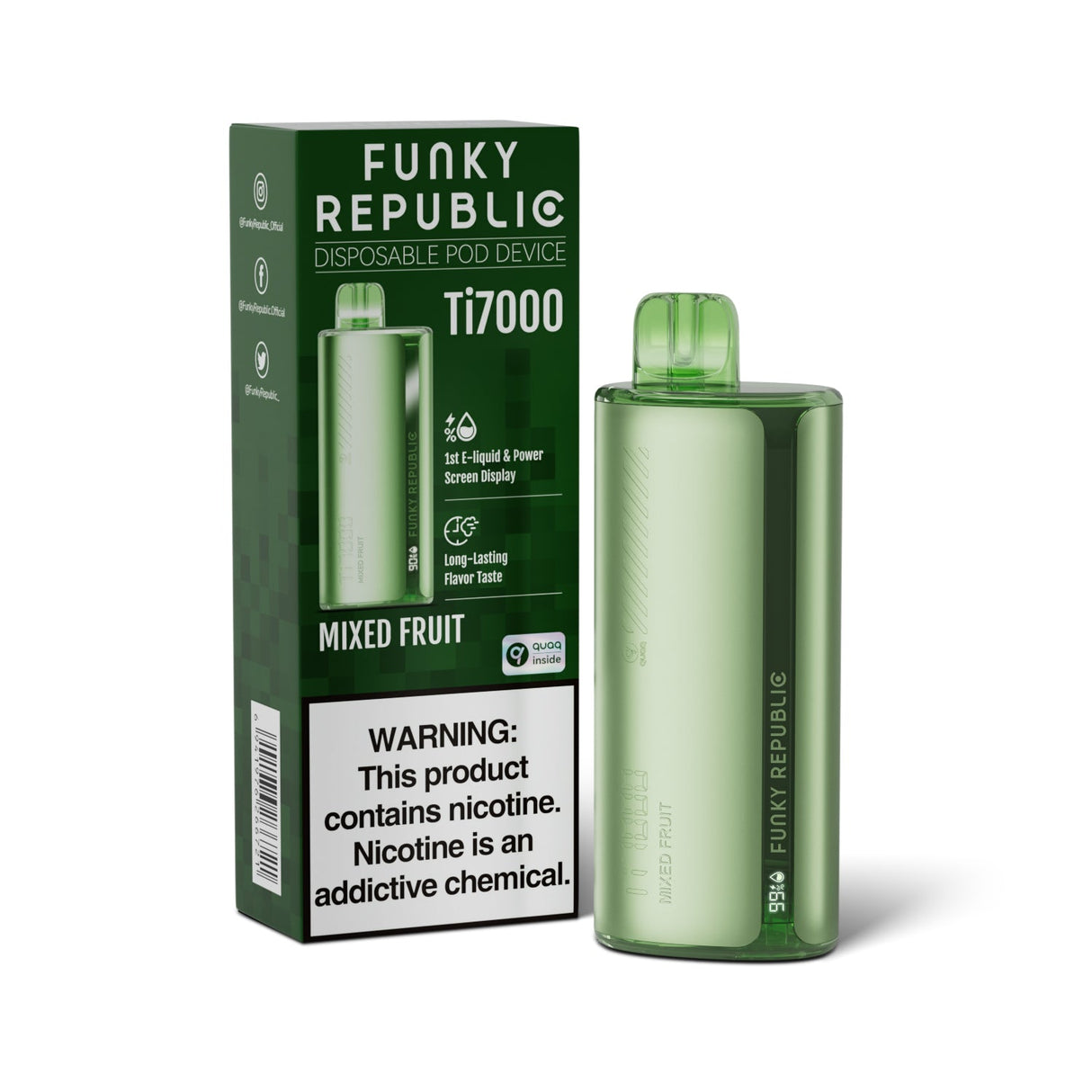 Funky Lands Ti7000 Rechargeable Disposable