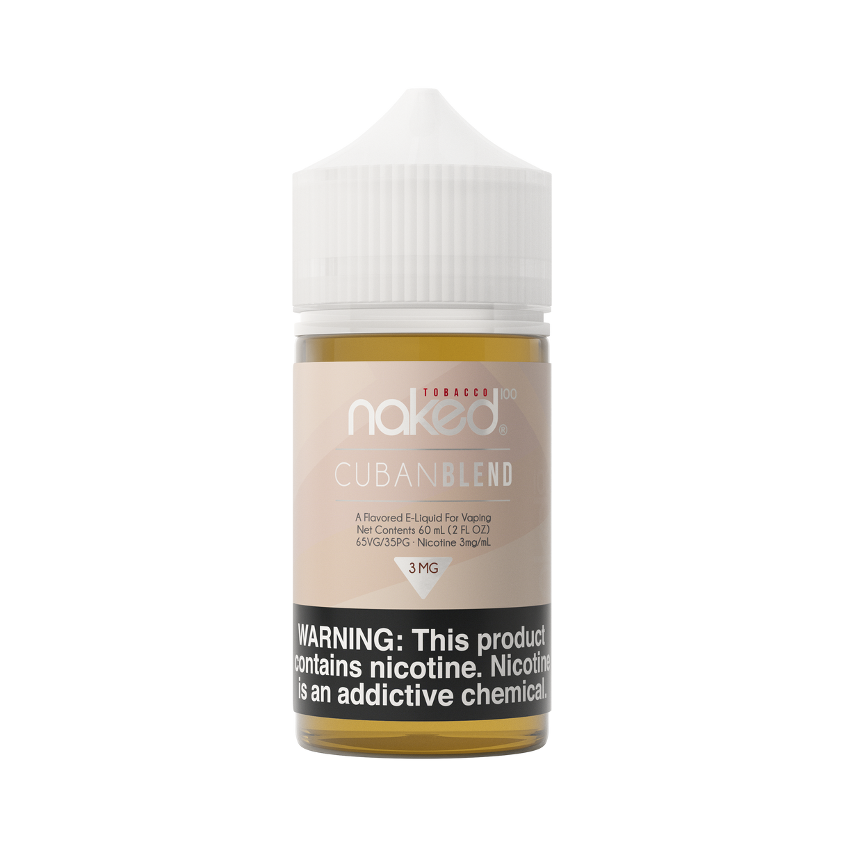 Smooth light tobacco e-liquid - Naked 100 Cuban Blend 60mL with premium handcrafted flavor.