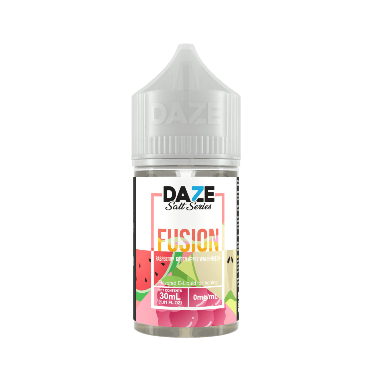 Raspberry Green Apple Watermelon 7Daze Fusion Salts 30mL 30mg bottle