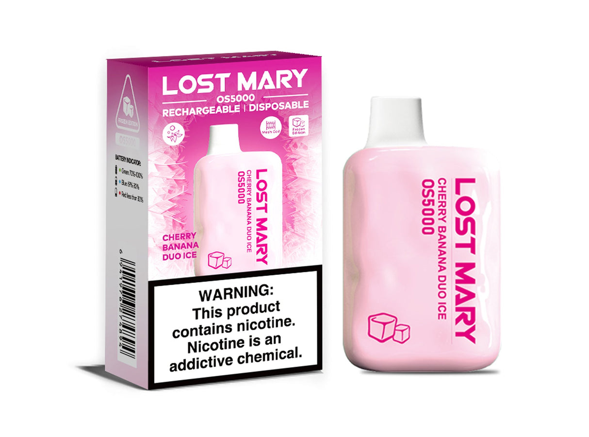 Lost Mary OS5000 Frozen Edition Rechargeable Disposable Device – 5000 Puffs