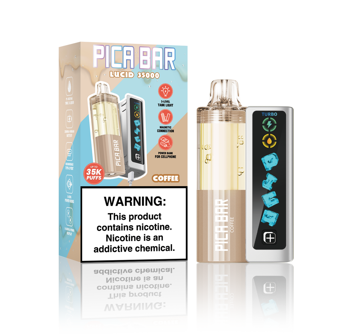 Assembled in USA | PICA BAR Lucid 35K Disposable KIT - 35,000 Puff