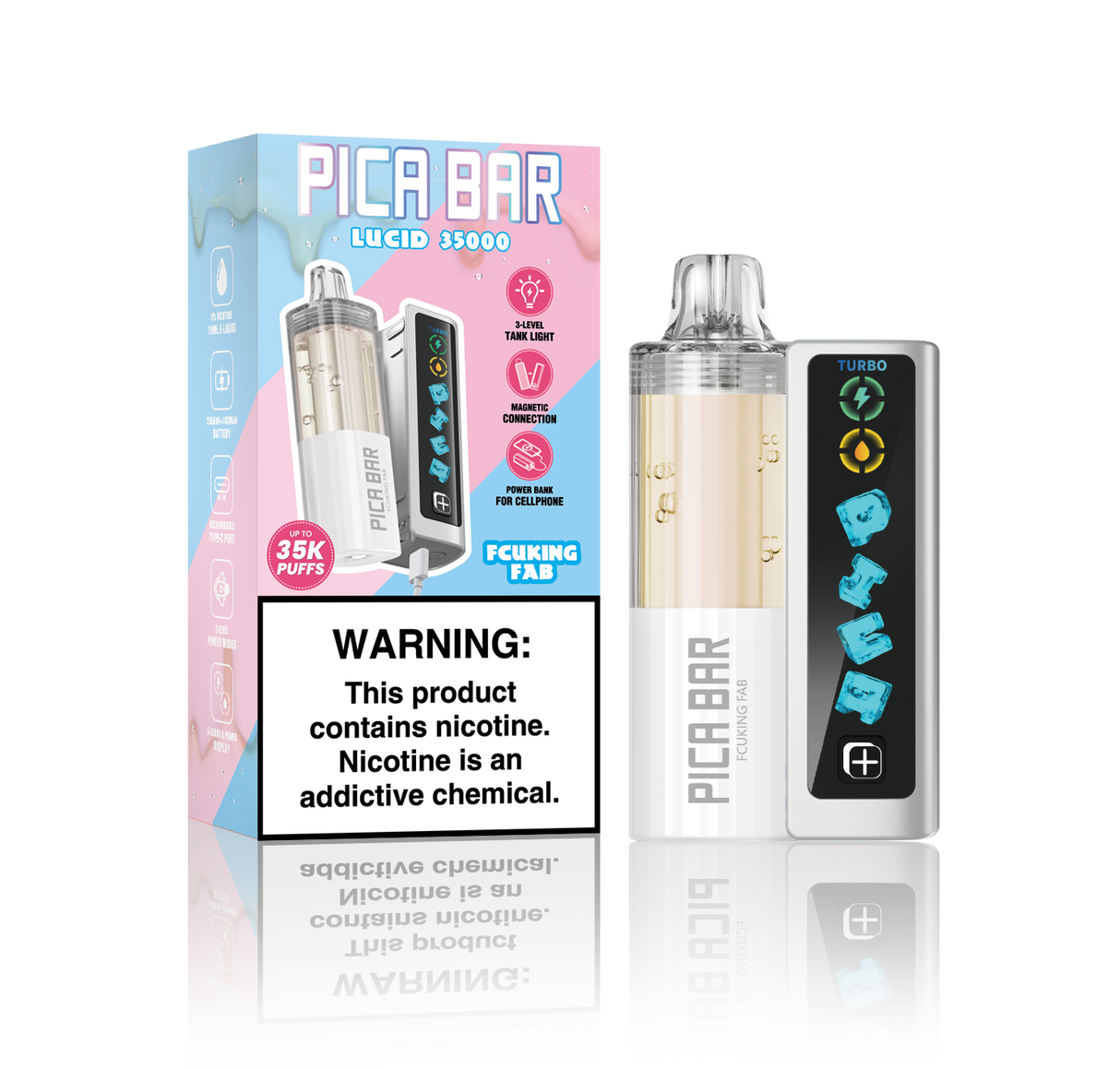 Assembled in USA | PICA BAR Lucid 35K Disposable KIT - 35,000 Puff