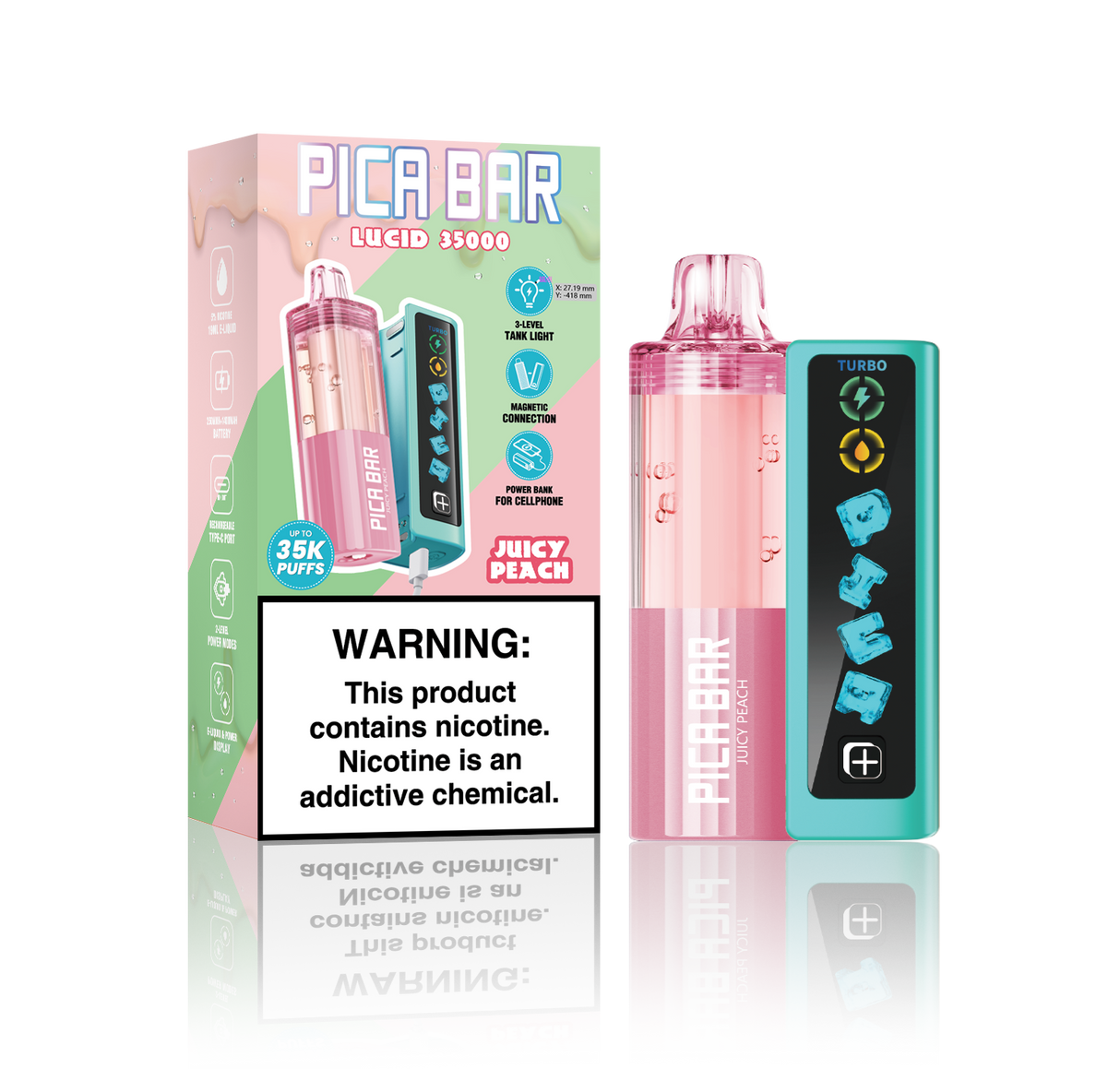 Assembled in USA | PICA BAR Lucid 35K Disposable KIT - 35,000 Puff