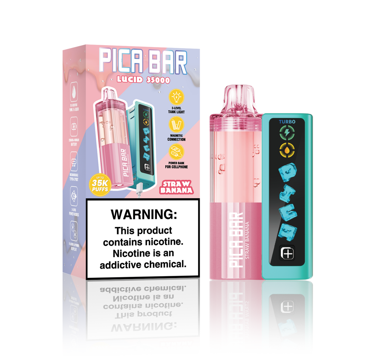 Assembled in USA | PICA BAR Lucid 35K Disposable KIT - 35,000 Puff