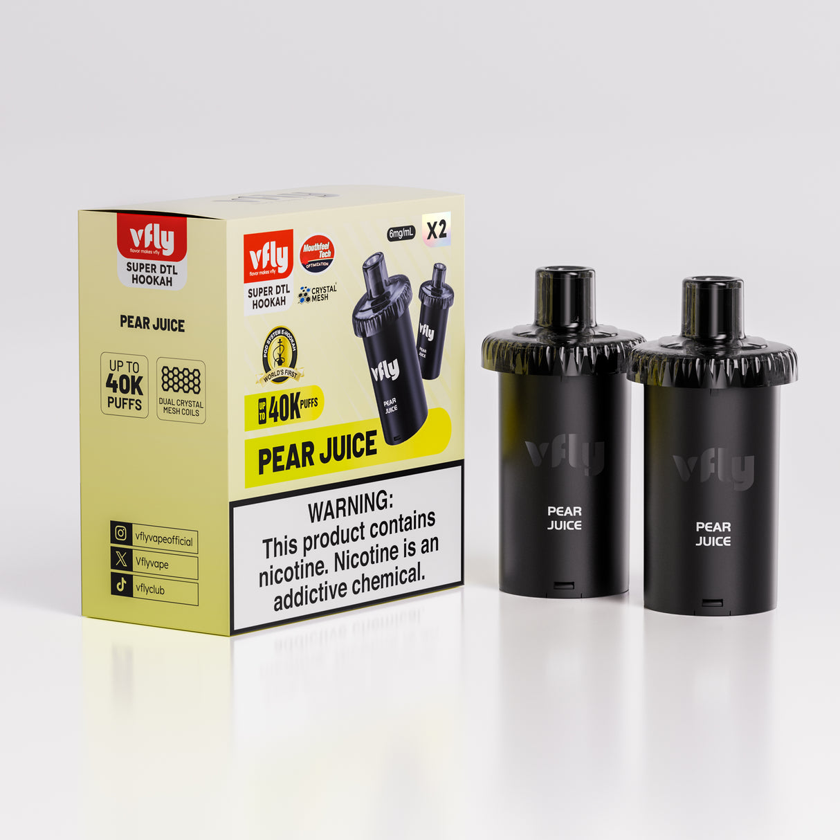 VFLY Super DTL Hookah 40K Disposable E-Hookah POD - 40000 Puffs (2 Count)