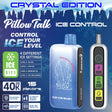 Pillow Talk Ice Control IC40000 "Crystal Edition" Disposable with adjustable ice settings, touch display, and long-lasting performance