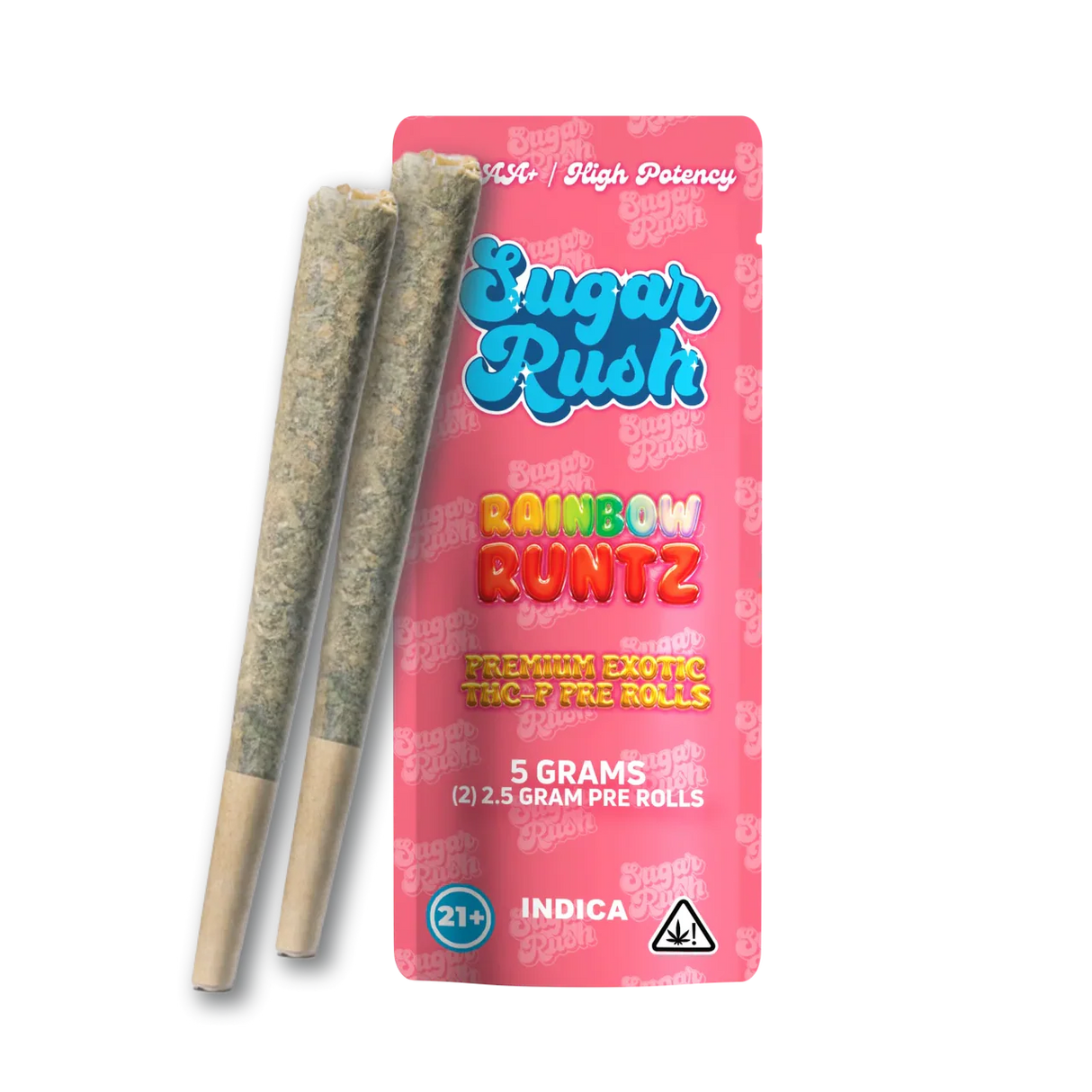 Sugar Rush Premium Exotic THC-P 5g Pre Rolls - 2 Count
