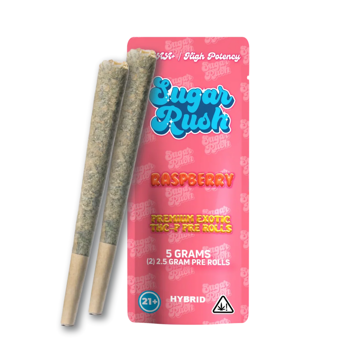 Sugar Rush Premium Exotic THC-P 5g Pre Rolls - 2 Count