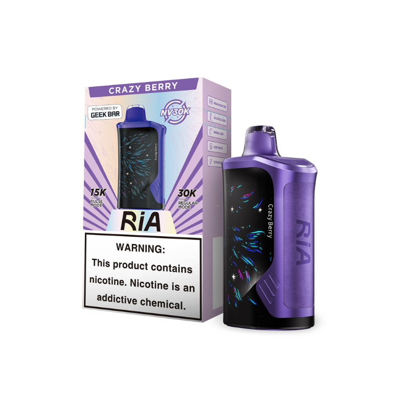 RIA NV30K Puff Powered By GEEK BAR Disposable Device – 30,000 Puffs