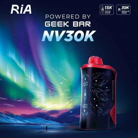 RIA NV30K Disposable by Geek Bar – 30,000 Puffs, Premium Leather Grip