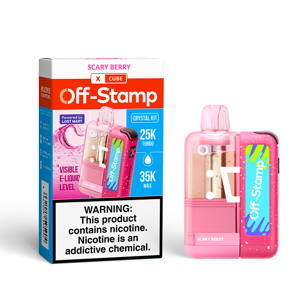 Off-Stamp X-CUBE "CRYSTAL CUBE" 35K Disposable KIT Powered By LOST MARY – 35000 Puffs