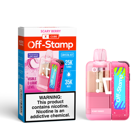 Off-Stamp X-CUBE "CRYSTAL CUBE" 35K Disposable KIT Powered By LOST MARY – 35000 Puffs
