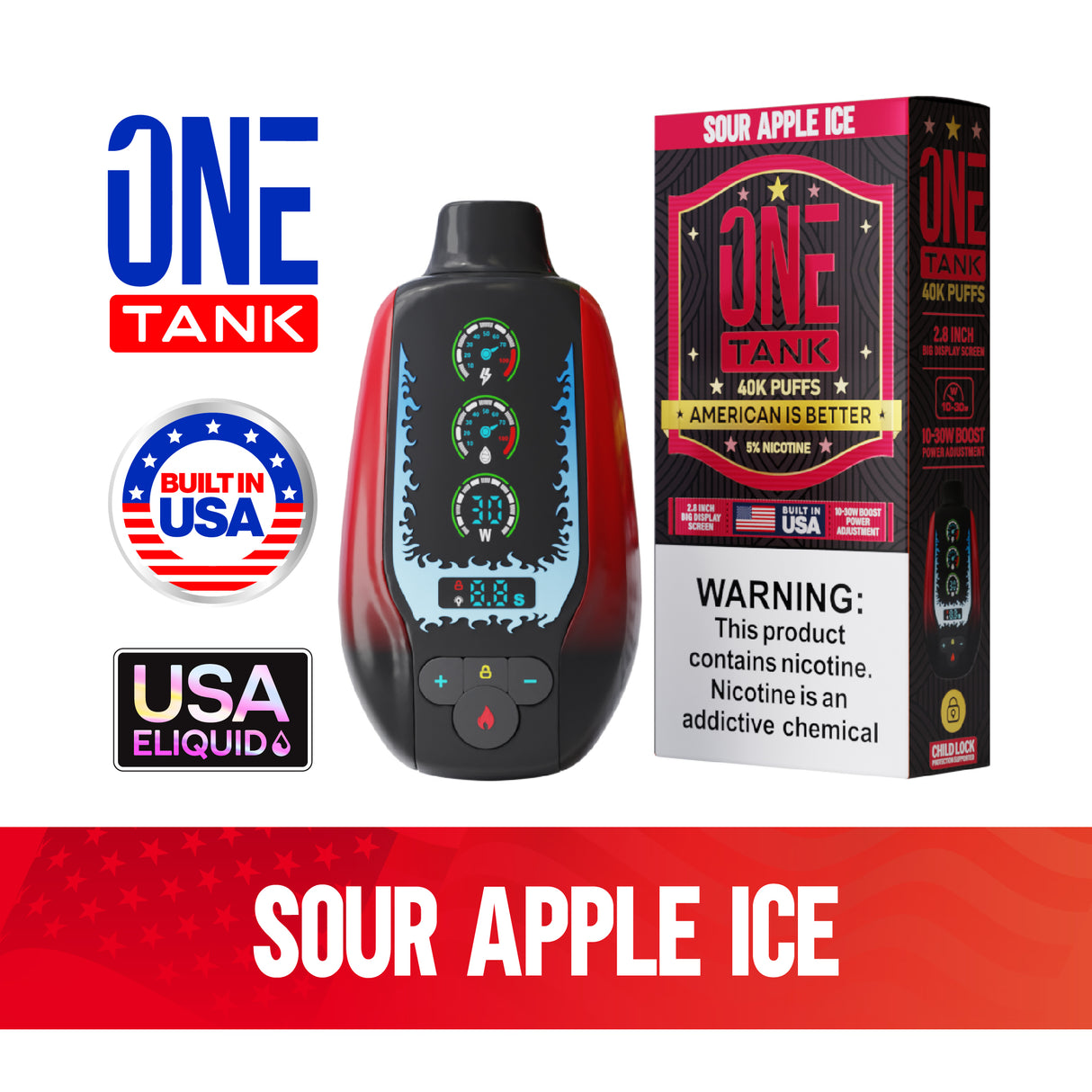 ONE TANK 40K Disposable Device - 40,000 Puffs