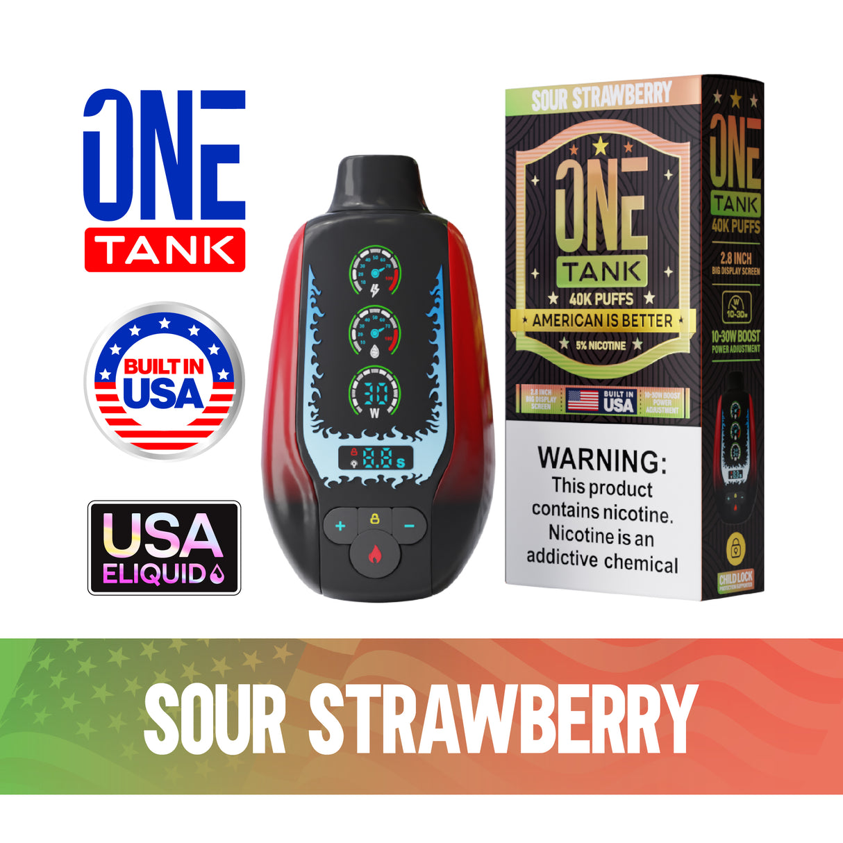 ONE TANK 40K Disposable Device - 40,000 Puffs