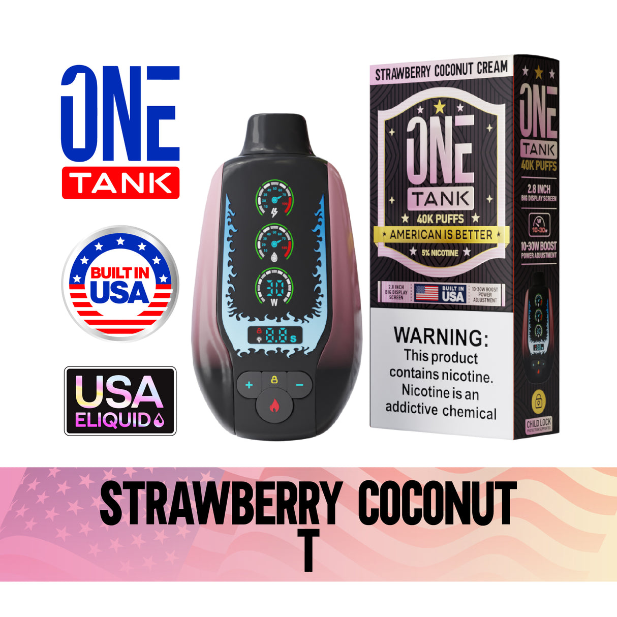 ONE TANK 40K Disposable Device - 40,000 Puffs