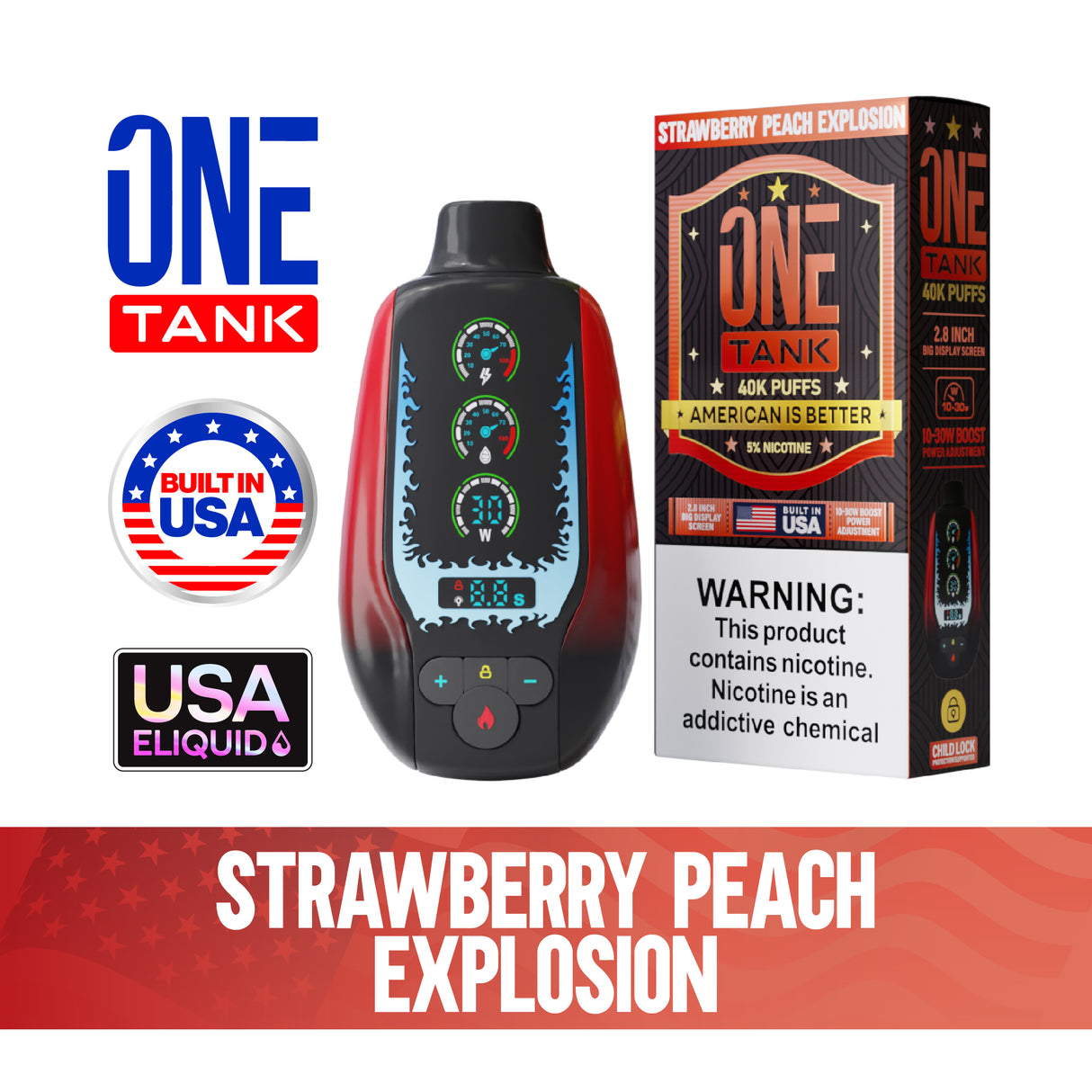 ONE TANK 40K Disposable Device - 40,000 Puffs