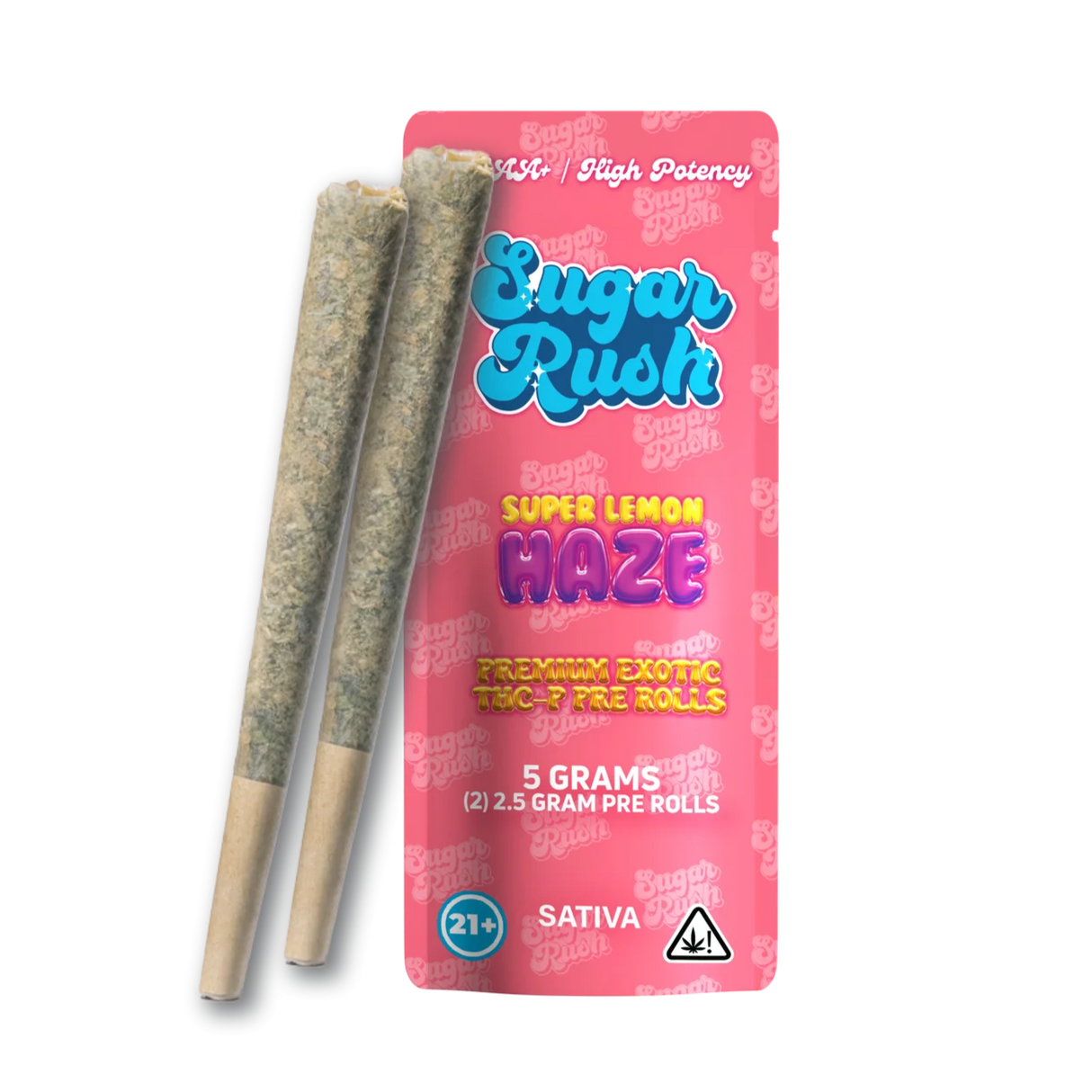 Sugar Rush Premium Exotic THC-P 5g Pre Rolls - 2 Count