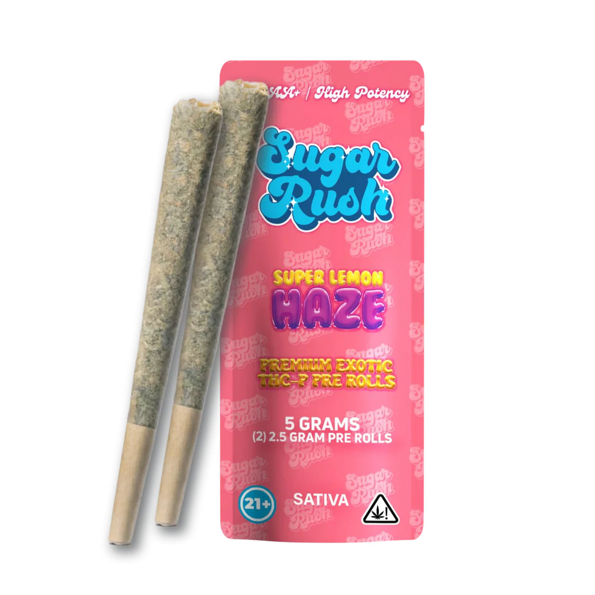 Sugar Rush Premium Exotic THC-P 5g Pre Rolls - 2 Count