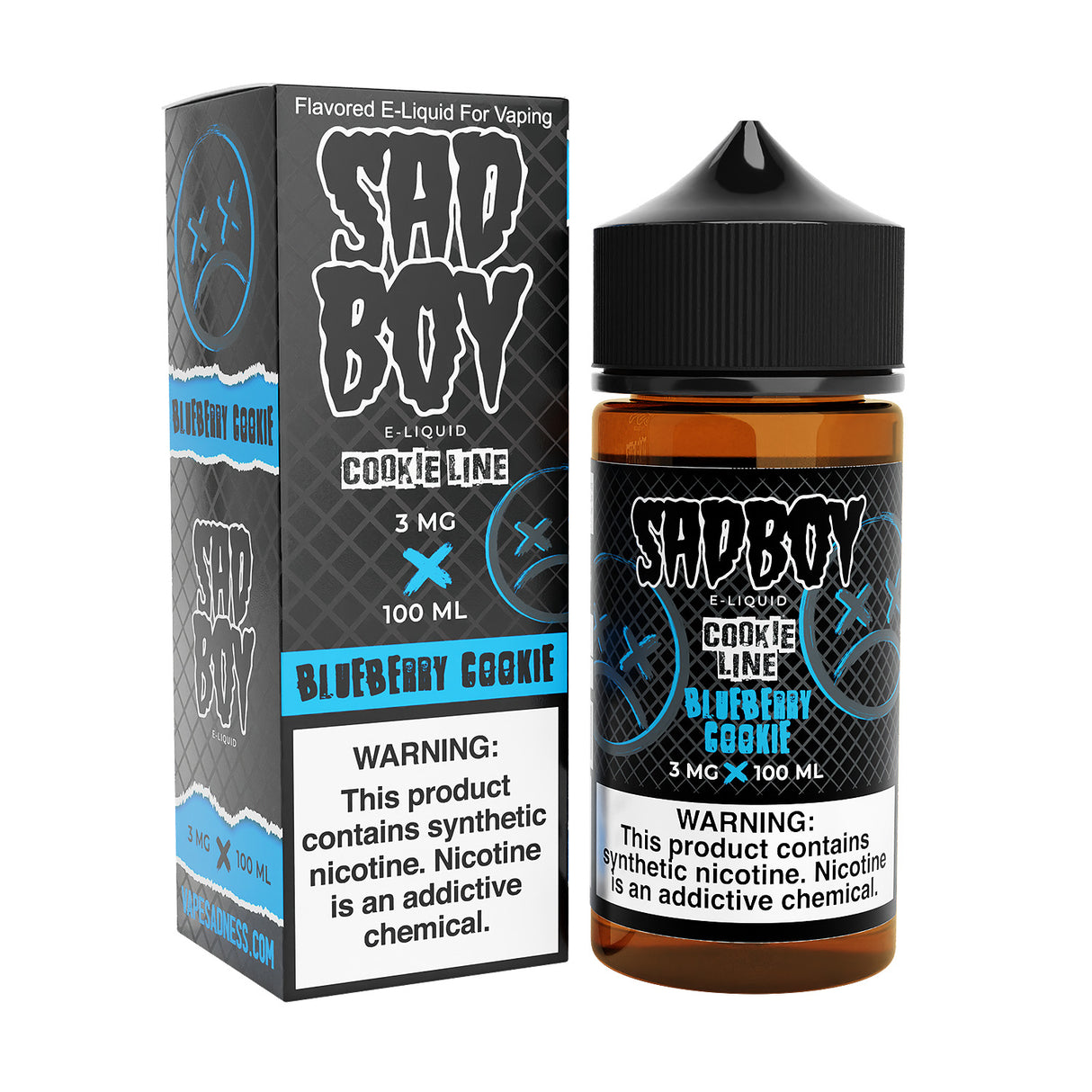 SADBOY E-Liquid - Blueberry Cookie 100ML - Cookie Line Series