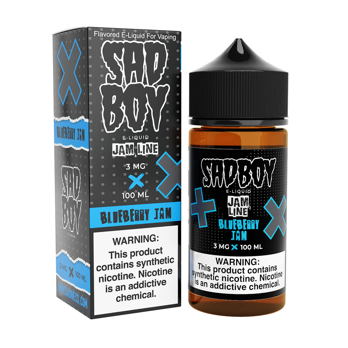 SADBOY E-Liquid - Blueberry Jam 100ML - Jam Line Series