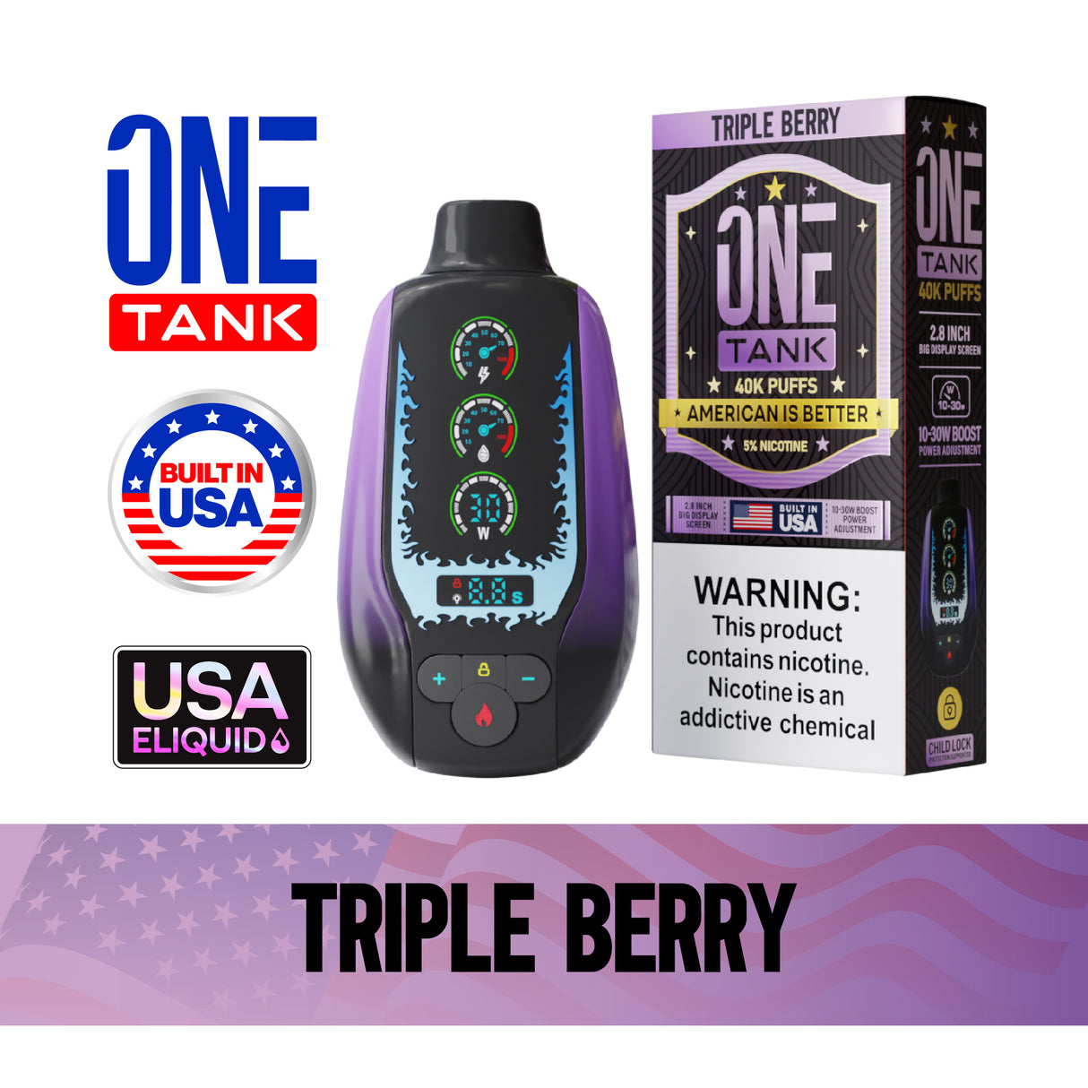 ONE TANK 40K Disposable Device - 40,000 Puffs