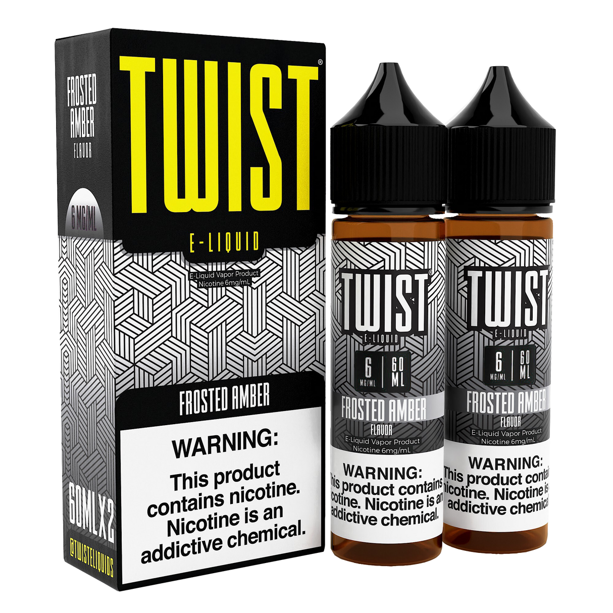 TWIST E-Liquid Frosted Amber – 120mL e-liquid featuring vanilla-frosted sugar cookie flavor.
