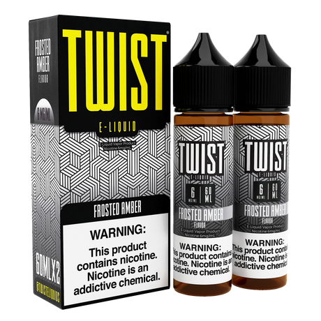TWIST E-Liquid Frosted Amber – 120mL e-liquid featuring vanilla-frosted sugar cookie flavor.