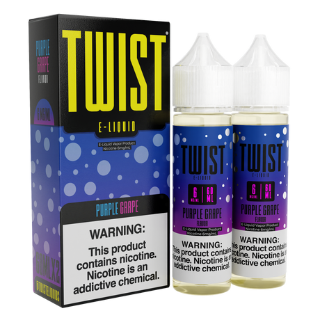TWIST E-Liquid Purple Grape – 120mL e-liquid featuring grape and mixed berry flavor.