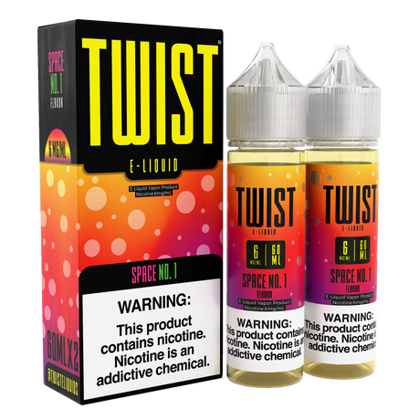 TWIST E-Liquid Space No. 1 – 120mL e-liquid featuring a bold mix of strawberry and kiwi flavors.