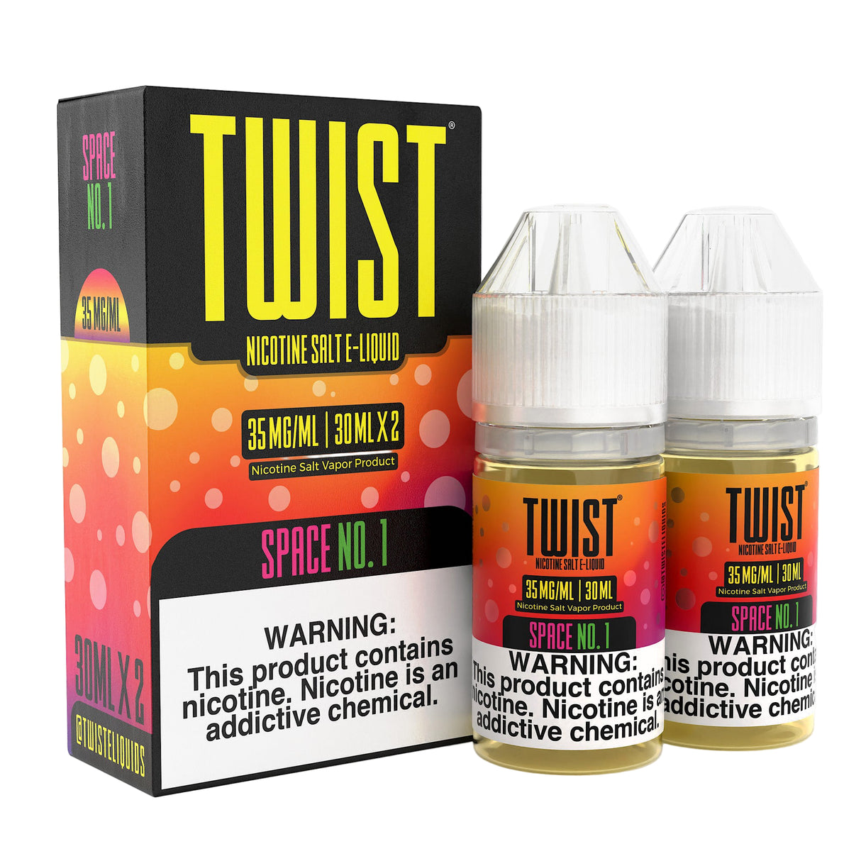 TWIST Salt Space No. 1 60 mL – Strawberry Kiwi Nicotine Salt E-Liquid