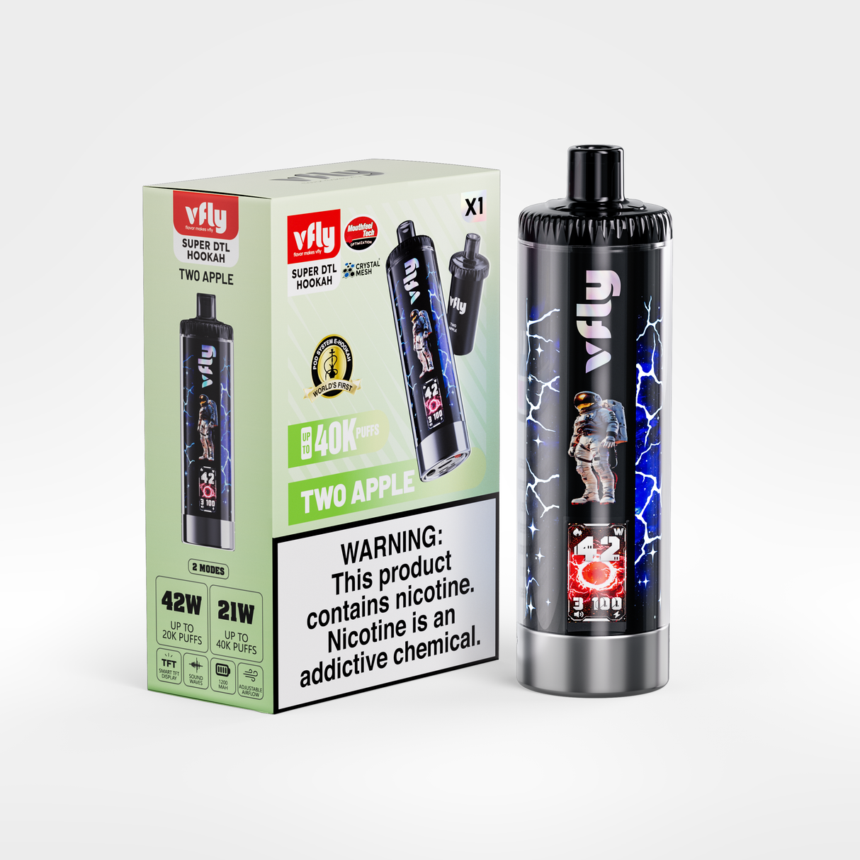 VFLY Super DTL Hookah 40K Disposable E-Hookah KIT - 40000 Puffs