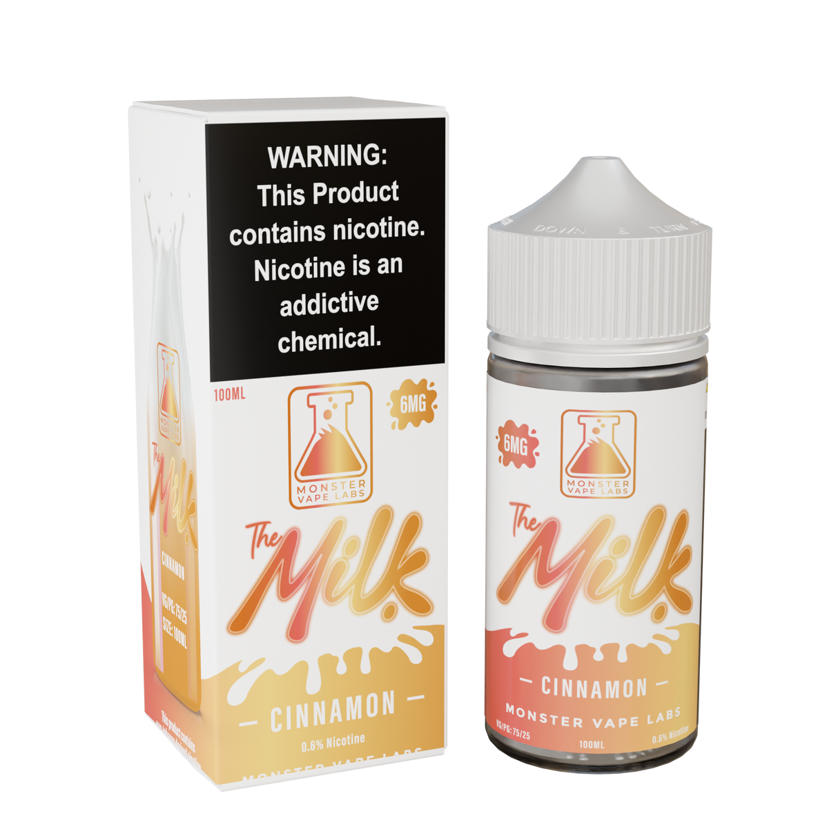The Milk – Cinnamon E-Liquid – 100ML Bottle with Warm Cinnamon Cereal & Creamy Milk Flavor