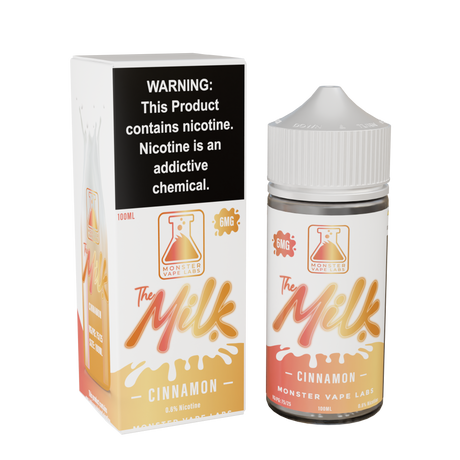 The Milk – Cinnamon E-Liquid – 100ML Bottle with Warm Cinnamon Cereal & Creamy Milk Flavor
