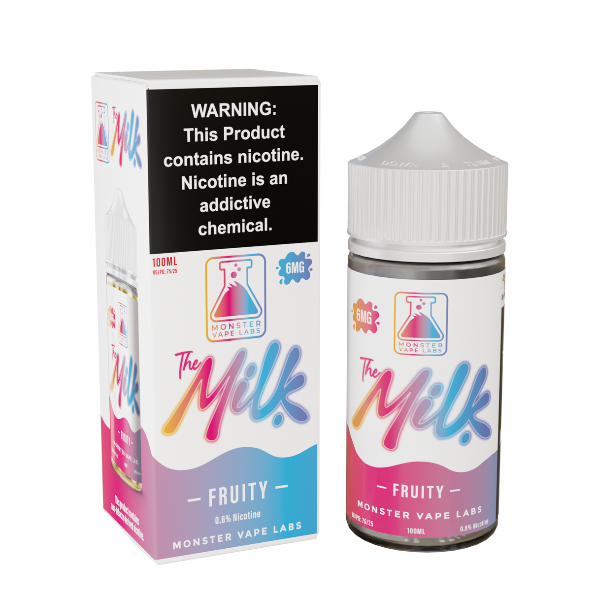 The Milk – Fruity E-Liquid – 100ML Bottle with Crunchy Fruity Cereal & Creamy Milk Flavor