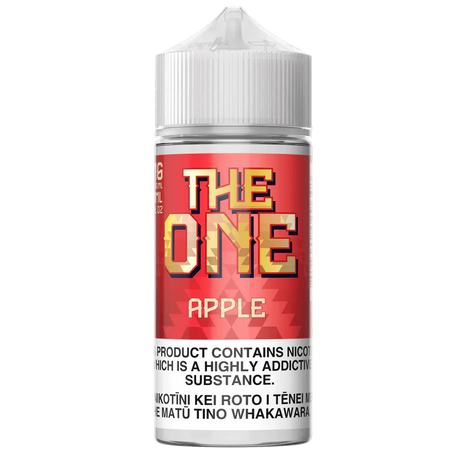 The One Apple – 100mL e-liquid with apple cinnamon doughnut and creamy pastry flavors.