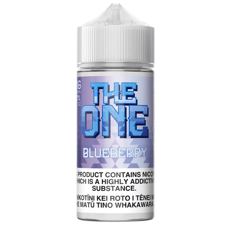 The One Blueberry – 100mL e-liquid with blueberry donuts, sweet cereal, and creamy milk flavors.