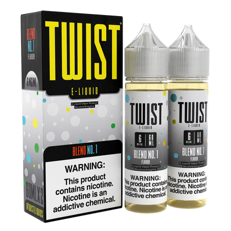 Twist E-Liquid Blend No.1 – 120mL twin pack of exotic tropical fruit vape juice with a bold and refreshing flavor.