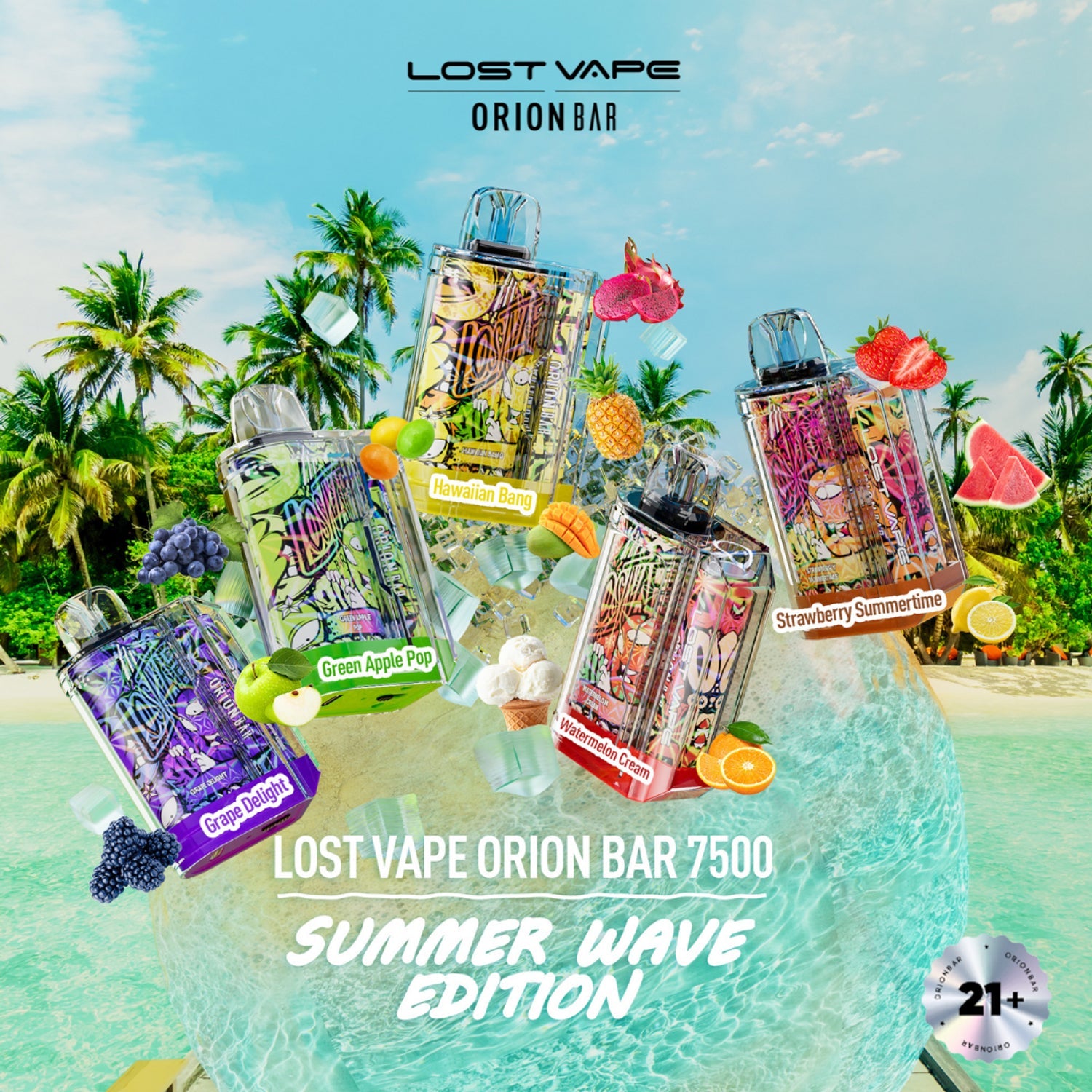 Lost Vape Orion Bar 7500 Puffs Rechargeable Disposable Device
