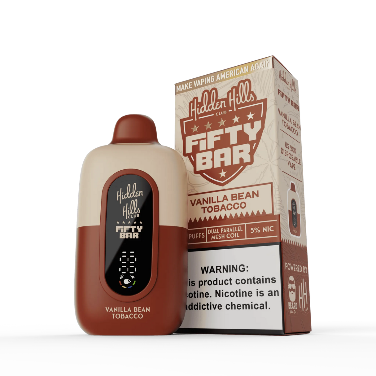 Hidden Hills x FIFTY BAR 20K Puff Disposable Device - 20000 Puffs