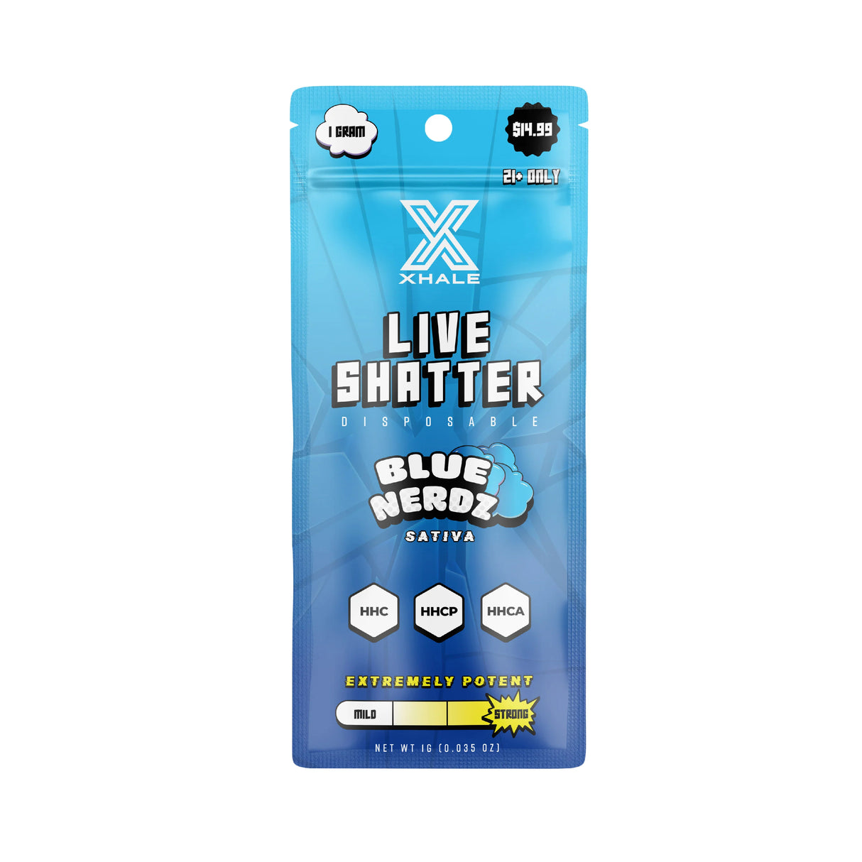 XHALE HHC Live Shatter 1g Disposable
