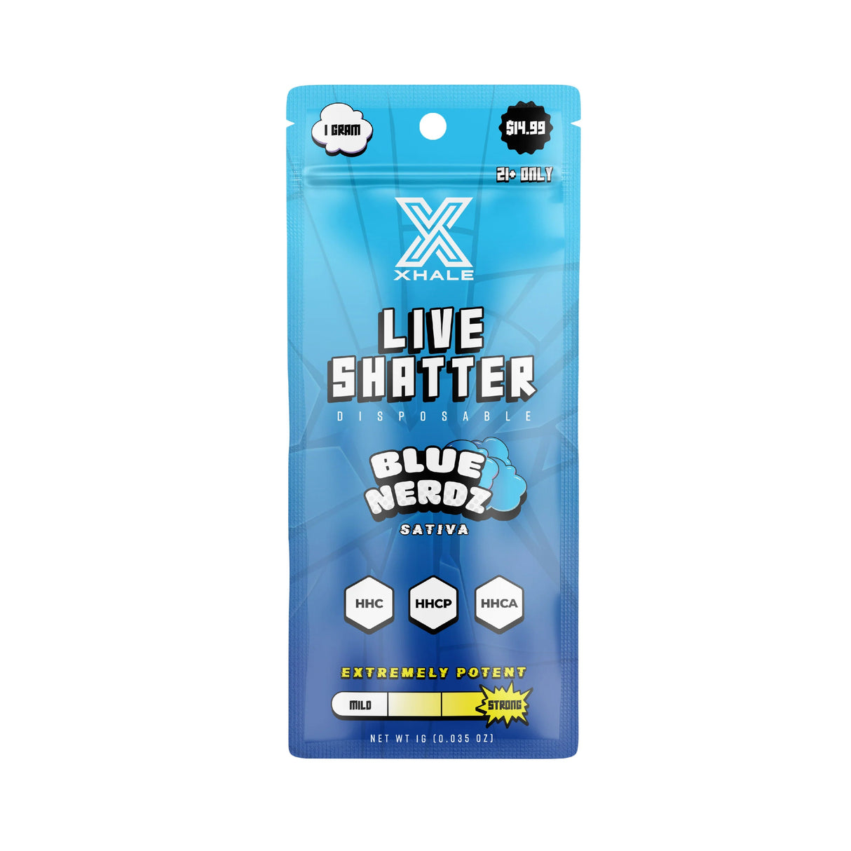 XHALE HHC Live Shatter 1g Disposable