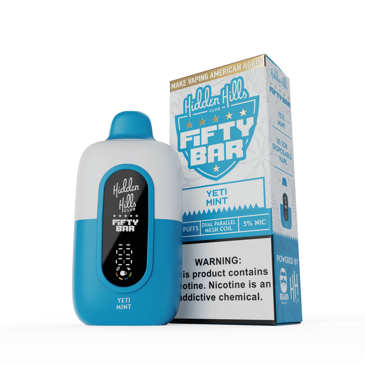 Hidden Hills x FIFTY BAR 20K Puff Disposable Device - 20000 Puffs