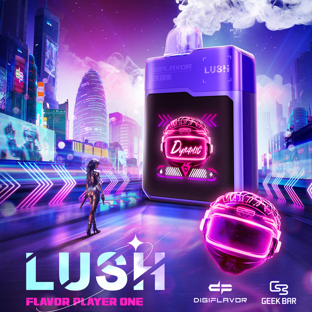 DIGIFLAVOR x Geek Bar LUSH Rechargeable Disposable Device – 20000 Puffs