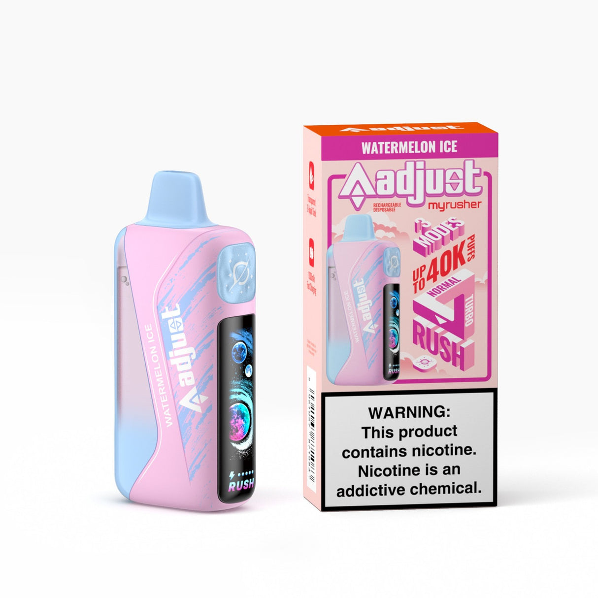 adjust myrusher 40K Puff Disposable Device - 40,000 Puffs