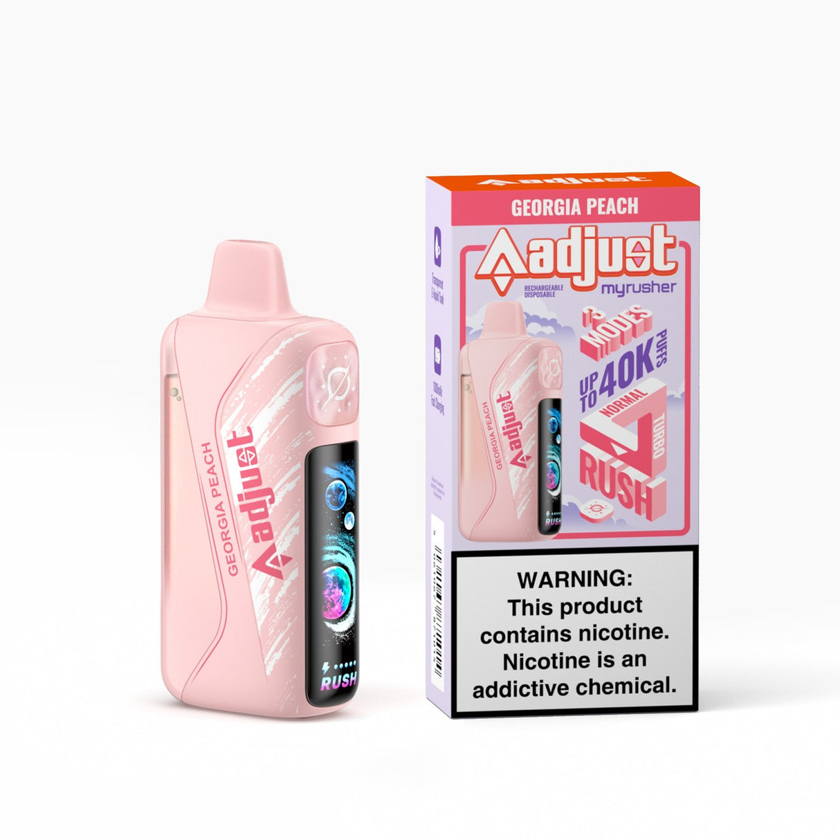 adjust myrusher 40K Puff Disposable Device - 40,000 Puffs