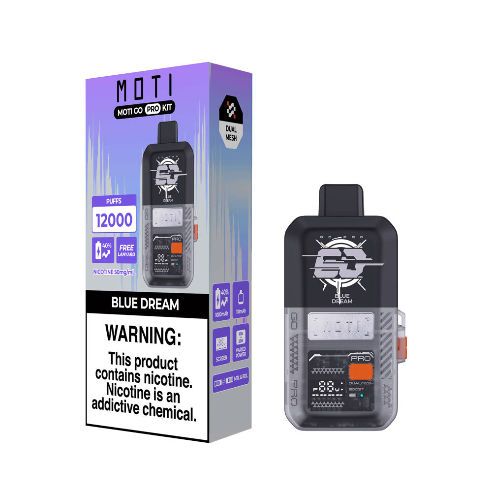 MOTI Go Pro Kit Disposable Device – 12000 Puffs